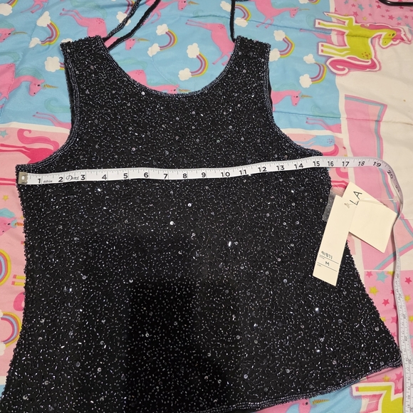Scala Glittering Black Tank Top - Picture 13 of 16
